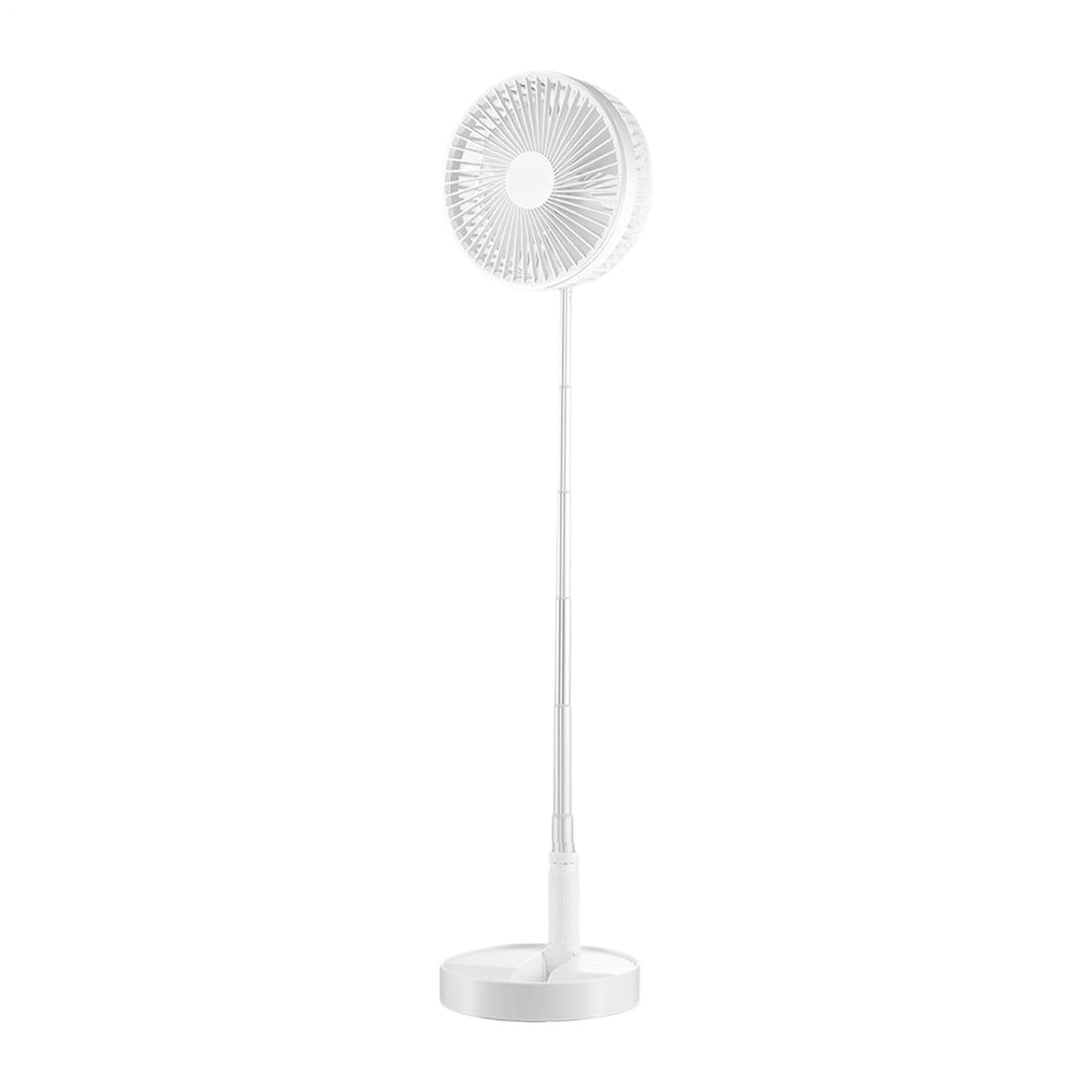 Ventilatore oscillante portatile da 7200 mAh, pieghevole, 4 velocità, per casa, ufficio, campeggio, dormitorio, ventilatore da tavolo regolabile per interni ed esterni