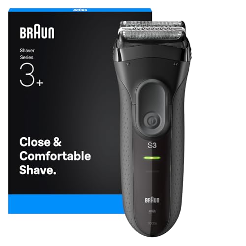Rasoir homme Braun Series 3 3000S, la qualité allemande pour un rasage gris élégant