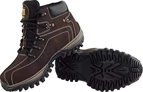 Bota Adventure Masculina Em Couro Caterpillar + Cinto + Carteira Cor:Marrom;Tamanho:43