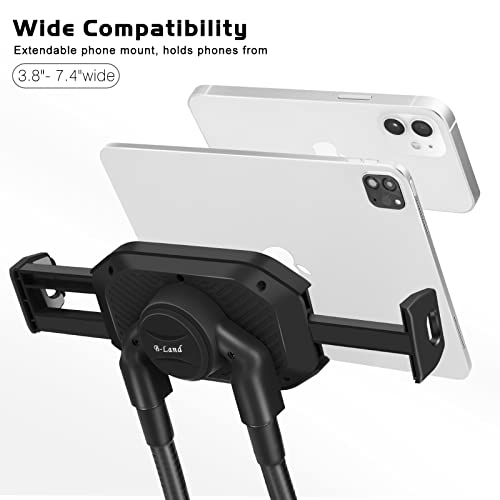 B-Land Upgrade Phone Holder For Neck, Lazy Gooseneck Cell Phone Holder For Bed Hands Free Neck Phone Holder Universal Mobile Phone Stand Tablet Holder For 4-11” Phones & Tablets (Black) #TOP1