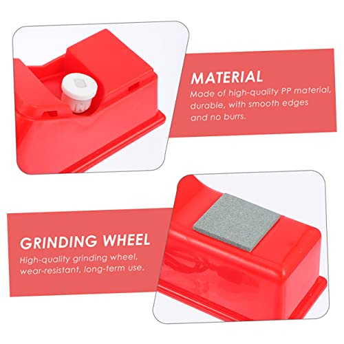 Luxshiny Knife Sharpener Fishing Hook Sharpener Mulitool Electric Sharpener 1Pc Portable Knife Knife Sharpening Tool Sharpener Electric Knives Sharpener Fast Polishing Whetstone Red Major #TOP7