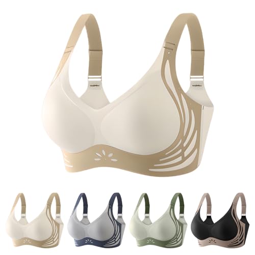 Powerful Push Up Bra, Women Summer Wireless Full Coverage Comfortable Bras Back Smoothing Bralettes with Support2