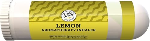 Miniatura 2 de Wild Essentials - Paquete de 3 inhaladores nasales de aromaterapia de limón hechos con aceites esenciales 100% naturales, estrés, energía, olfativos,