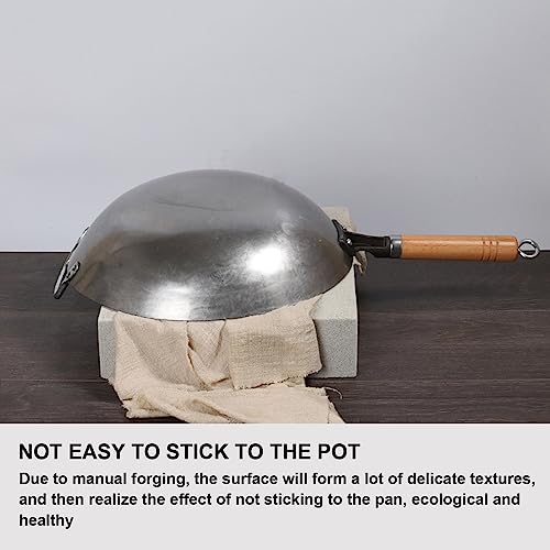Wok de hierro martillado a mano, 36 cm miniatura 2