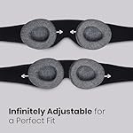 Manta Sleep Mask - 100% Light Blocking, Adjustable Sleeping Mask with Detachable Eye Cups, Ultra Comfortable for Women & Men, Zero Pressure on Lashes, Perfect for Travel/Shift Work - Image 4