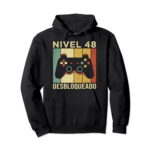 Gaming Videojugador Mando Cumpleaño 48 Aniversario Gaming Sudadera con Capucha