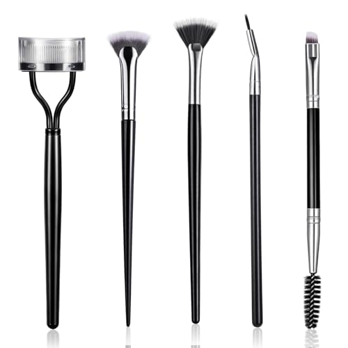 Eyelash Brush Separator 5 Pack Mascara Brush Lash Wand Fan Tool for Eyebrow Application Eyebrow Brushes and Comb for Women Dual-Ended Mascara Brushes and Lash Separator Tool for Eyelash Extensions