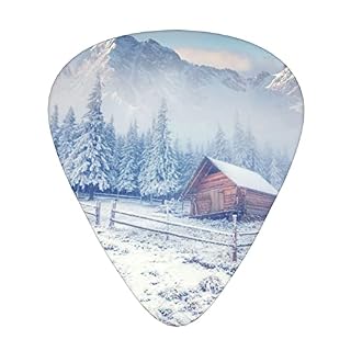 Old Farm In The Foggy Winter Mountains Lot de 12 médiators pour guitare électrique acoustique - Les Beatles, Paul McCartney, John Lennon, RIngo Starr, George Harrison