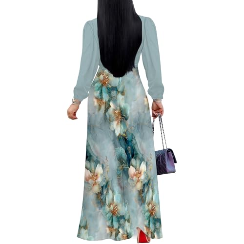 Image of Wrap Dresses for Women 2026 Elegant Maxi Dress Formal Plus Size Wedding Guest Dress with Belt
