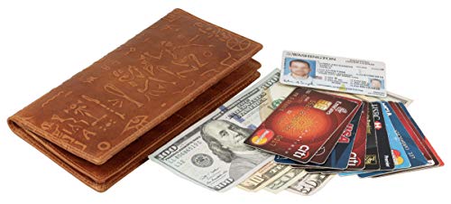 Mou Meraki RFID Blocking Mens Genuine leather Bifold Long Wallet