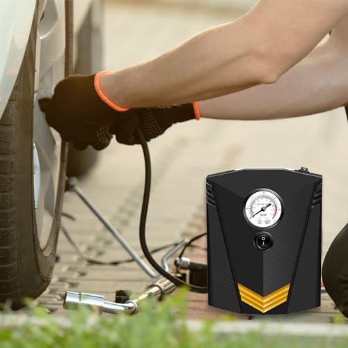 CYECTTR Car Roadside Emergency Kit with Jumper Cables,Auto Vehicle Safety Road Side Assistance Kits,Winter Car Kit for Women and Men,with Portable Air Compressor,Tow Rope,Safety Hammer