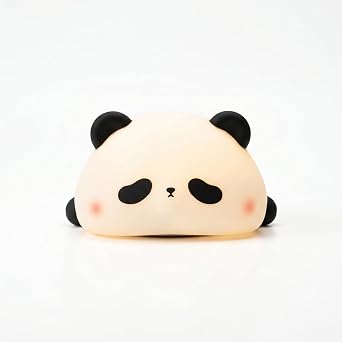 Panda Gece Lamba, LED Yumu ac k Sevimli Lamba,  ocuklar i in Gece Lambas , Silikon Panda I , K s labilir K z Bebek Yatak Odas  Gece Lambas , Emzirme Kre  Dekoru i in  arj Edilebilir [Enerji S n f  A]