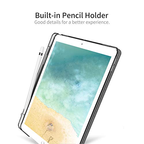 Infiland Compatible With Ipad Air 3Rd Generation 2019 Case With Translucent Frosted Back Pencil Holder Fit Ipad Air 3 Gen 2019 Ipad Pro 10.5 2017, Grey #TOP6
