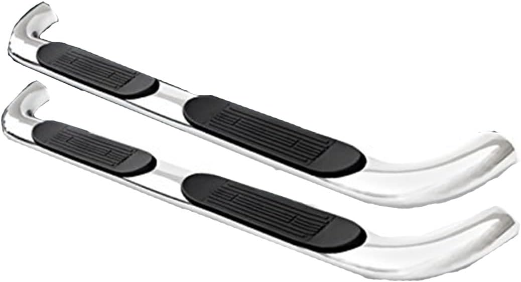 S&T Racing 4" Oval Bent Chrome Side Step Nerf Bars Running Boards 15-18 F150/17+ F250 Super