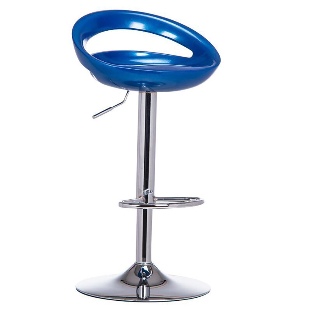 Chaise de comptoir en métal bleu pour des repas conviviaux en cuisine
