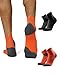 Produktbild DANISH ENDURANCE Performance Laufsocke 2-Pack Mehrfarbig (1x Schwarz, 1x Orange) 43-47