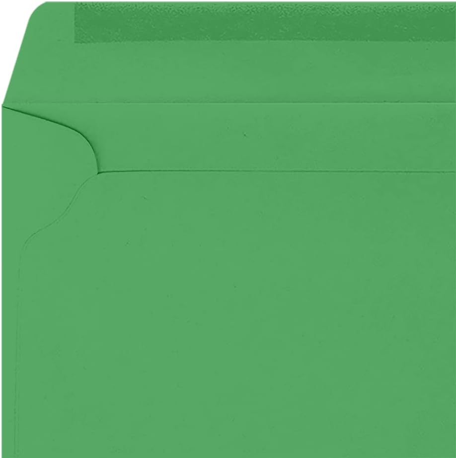 LUXPaper 9 x 12 Booklet Envelopes | Holiday Green | 80lb. Text | 50 Qty