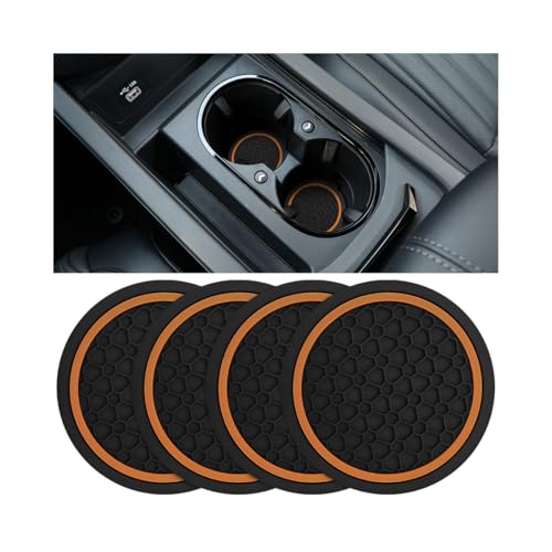 Juego de 4 posavasos para portavasos de carro miniatura 1