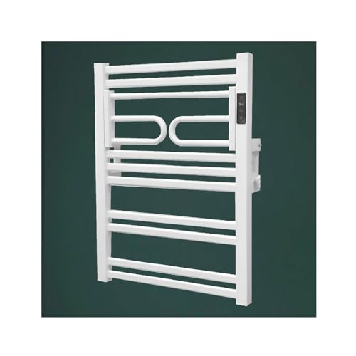LYMGRZ Toallero eléctrico de Acero Inoxidable Blanco, línea Derecha, con Temperatura Constante, Estante Plegable para Colgar en la Pared.