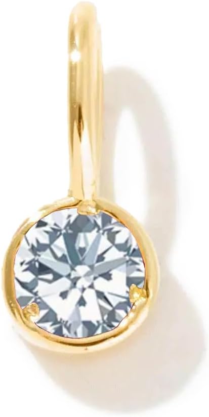 Gelin Birthstone April Charm in 14K Solid Gold | Pendants for Women | Personalized Gift | May June July Birthstone Pendant