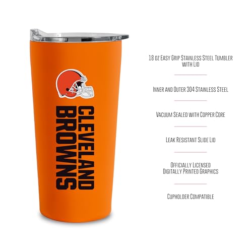 Image of Rico Industries NFL Football Soft Touch, Easy Grip Tumbler