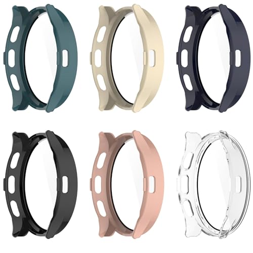 TenCloud Screen Protector Compatible with Garmin Venu 3S Cases (Not for Venu 3) Smartwatch Covers Scratched Resistant All-Around Cover Screen Protectors intended for Garmin Venu 3S (6Colors)