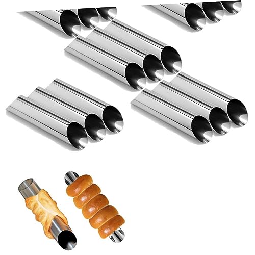 Molde para croissants de acero inoxidable 20 piezas miniatura 7