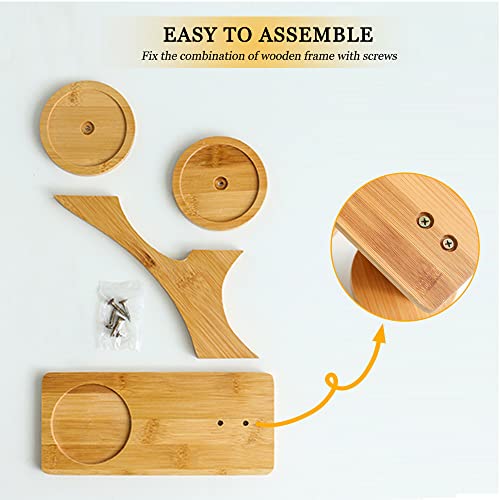 Porcelain Condiment Jar Set, Spice Jars With Bamboo Lids And Spoon, Wooden Tray, 170 Ml (5.8 Oz), Used To Store Tea, Spices, Coffee, Set Of 3（White) #TOP5