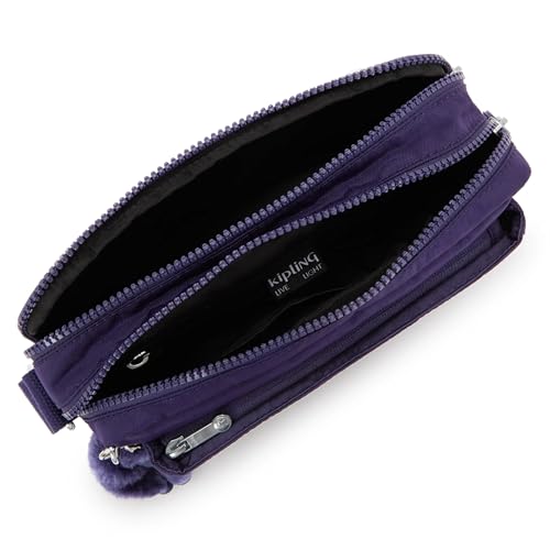 Image of Kipling Women's Abanu Crossbody Bag, Lightweight, Adjustable Nylon Waist Pack with Multi-Compartment Zip Pockets
