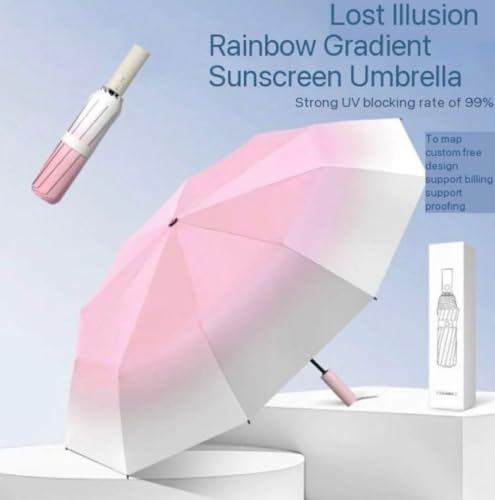 Image of HomeCloud Magic Umbrella Windproof, Sunproof & Rainproof with Sturdy Steel Shaft & Wrist Straps | Secret Blossoms Occur with Water Magic Print | Easy to Hold & Carry | Umbrella for Women, Men & Kids