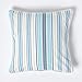 HOMESCAPES Funda de Cojín con Patrón de Rayas Color Azul 45 x 45 cm