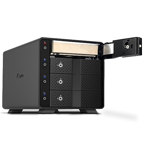 Docking station USB 3.2 Gen2 FANTEC de 4 bahías para SSD 2.5 y HDD 3.5 carcasa aluminio negro