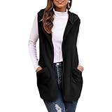 Polaire en peluche et tissu Sherpa. Profitez d'une douceur semblable à un nuage avec ce long gilet en polaire. Fabriqué à partir de 100 % polyester, il dispose d'un extérieur en polaire moelleuse et d'une doublure intérieure en daim doux, offrant chaleur et confort exceptionnels aux femmes en automne et en hiver.