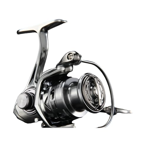 Mango de carrete giratorio de metal, pieza de repuesto para mejorar el control y la durabilidad en pesca en agua salada, mango universal de carrete giratorio