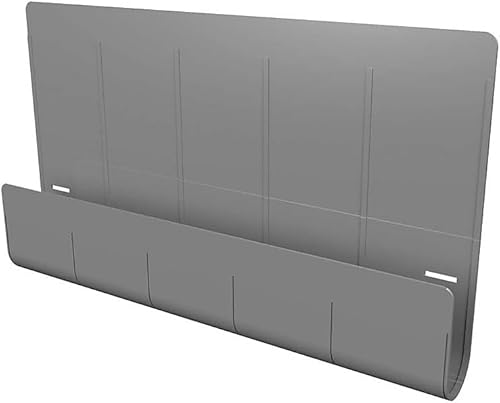 Miniatura 4 de deflecto Oasis - Panel de privacidad, 24 x 2.7 x 16.36, gris