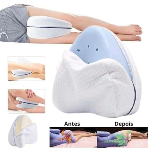 Travesseiro Ortopédico para Pernas Durma Melhor Design Ergonômico Combate Dores - Good Pillow