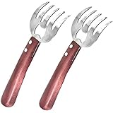 Leicht zu reinigen --- Die Fleischklaue ist nicht hohl, so dass das Fleisch nicht an der Fleischklaue haftet und der Spalt zwischen den Fleischklauenzähnen das Fleisch nicht an den Zähnen haften lässt. Sie können Wasser direkt verwenden.