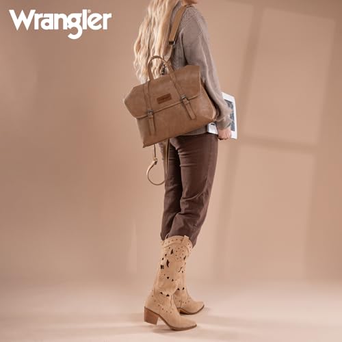 Image of Wrangler Laptop Bag for Women Messenger Bag Briefcase Computer Backpack Convertible Satchel Bag