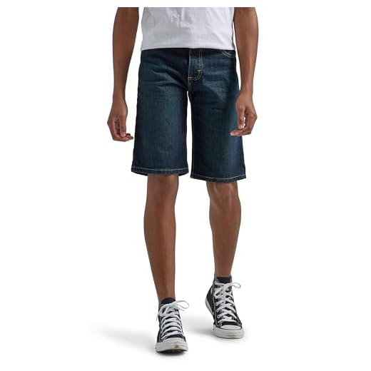 Wrangler Authentics Big Boys' Five Pocket Short, Blackened Indigo, 14
