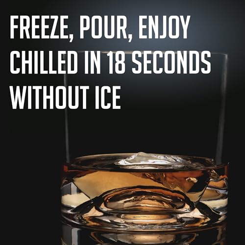 image for LIITON The Peaks Heavy Crystal Whiskey Glasses Gift Set of 4, Thick Fr