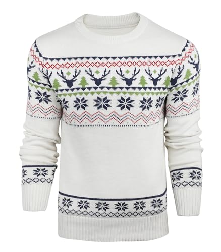 Danfiki Pullover Herren Strickpullover Winterpullover Rundhalspullover...