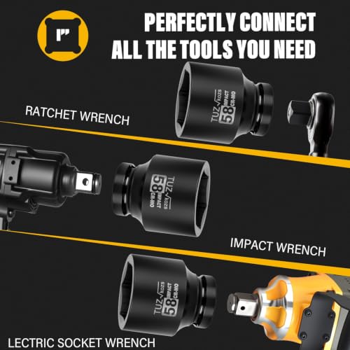 Image of 1 Inch Drive 58mm Standard Metric 6 Point CR-MO Impact Socket
