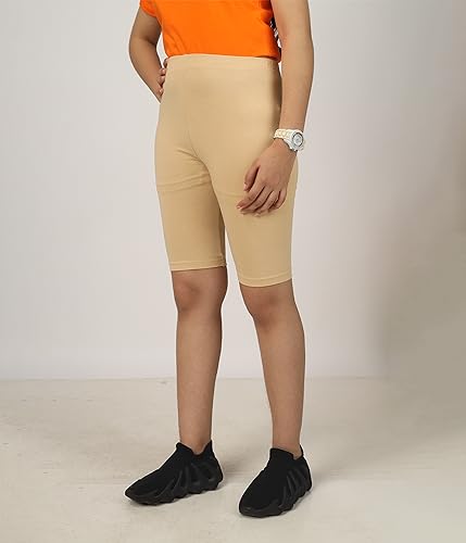 Image of KYDA Kids Girls's Stretchable Anti Bacterial Cycling Shorts, Yoga & Workout Gym Shorts