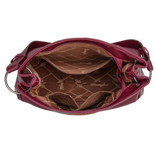 Image of Wrangler Hobo Bags for Women Vegan Leather Top Handle Shoulder Purses and Handbags