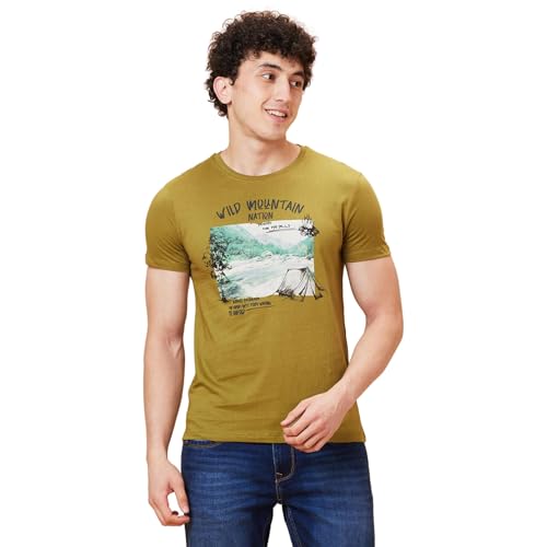 Image of Being Human Coffee Regular Fit Round Neck Men's T-Shirt Clothing