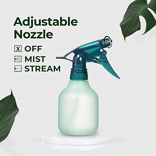 Rayson Empty Spray Bottle Refillable Container, Fine Mist Sprayer Trigger Squirt Bottle for Taming Hair, Hair styling, Watering Plants, Showering Pets (1 Pack, Green)3