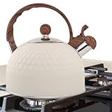 Manico resistente al calore: il bollitore è dotato di una maniglia realizzata in materiale resistente al calore che offre una presa comoda e sicura anche quando è caldo, facilitando la preparazione di infusioni come tè o caffè in modo conveniente.