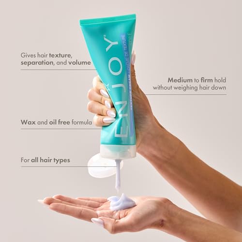 Enjoy Texture Cream, Lightweight Hair Styling for Volume, Separation & Medium to Firm Hold - Image 4