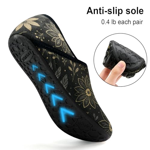 ANLUKE House Slippers for Women Men with Rubber Sole Soft Lightweight Indoor/Outdoor4