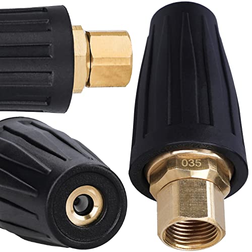 Wessper Buse de Nettoyage pour Tuyaux Rotatifs M18 035, Filetage Intérieur Embouts de Buse Rotative Turbo pour Kärcher K HD HDS